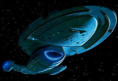 A Federation Intredpid class Starship